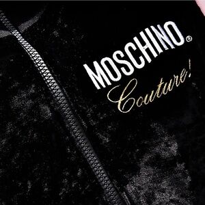 MOSCHINO Couture! Colorblock Zip Jacket - Puff Sleeve Track Jacket